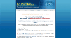 Desktop Screenshot of be-psychic.com