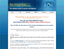 Tablet Screenshot of be-psychic.com